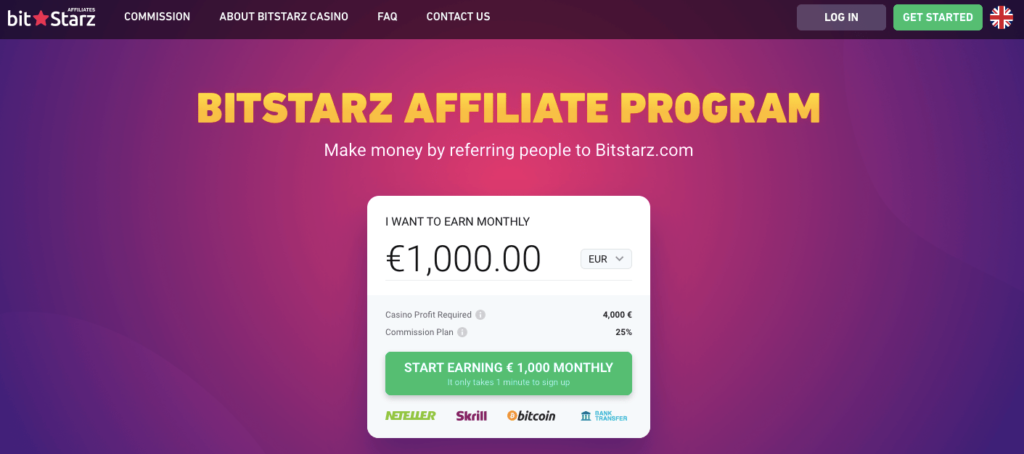 bitstarz affiliates homepage
